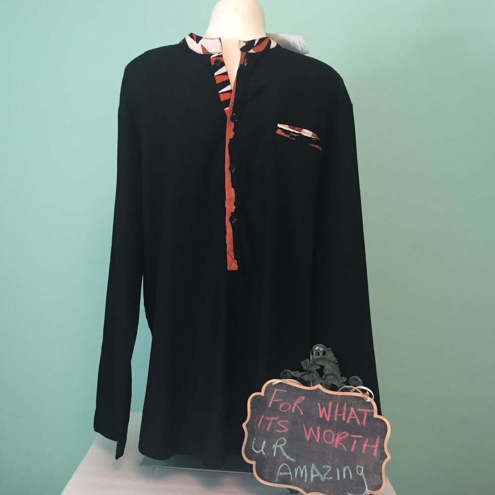 Mens Tribal Long Sleeve New Without Tags